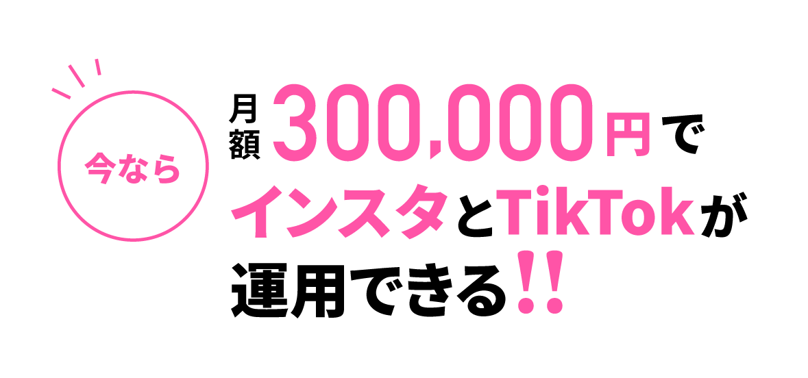 インスタとTikTokが運用できる